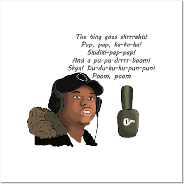 Big Shaq - The Ting Goes Skrrrahh! Wall Art by Barnyardy